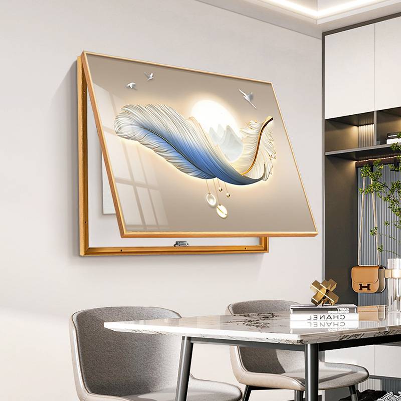 轻奢电表箱装饰画2025新款客厅配电箱电闸盒遮挡箱电源总开关挂画