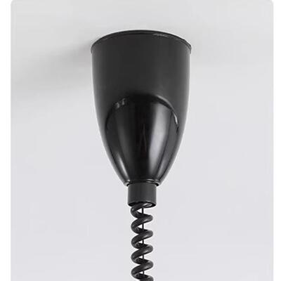 棉麻伸缩式吊灯26592中创意缩手拉可伸餐厅灯新款日复古吧古台实