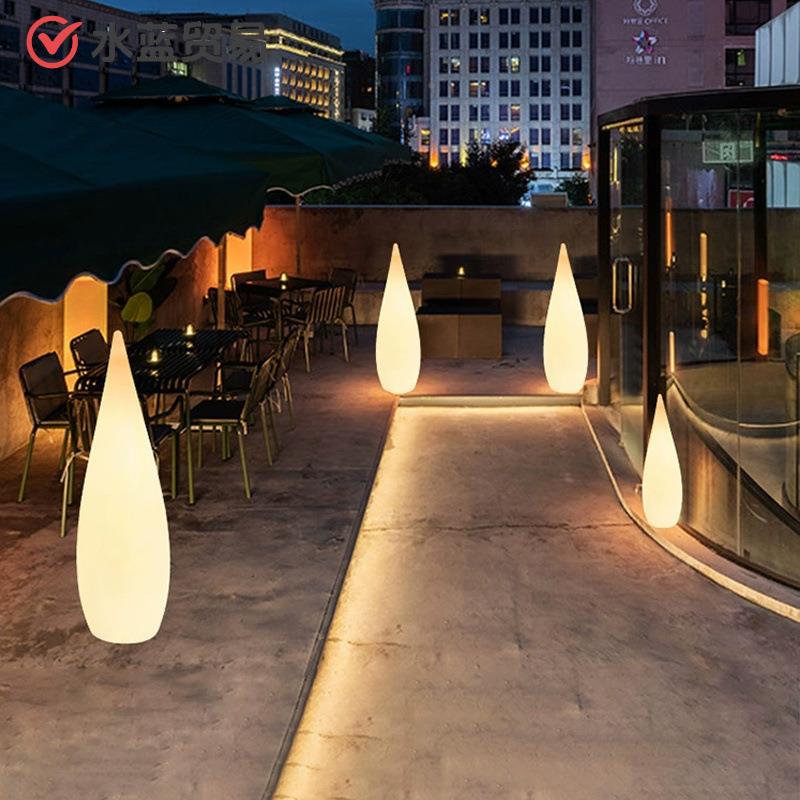 户光外水滴太阳能造发落灯地灯庭院灯花NYX园民宿酒吧装饰灯网红