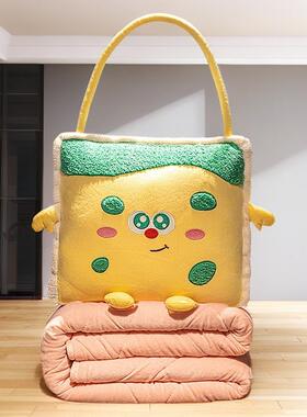 Zh5ihB4Fp2J多巴胺奶抱室枕被办公休两酪用闲二合一加棉加厚