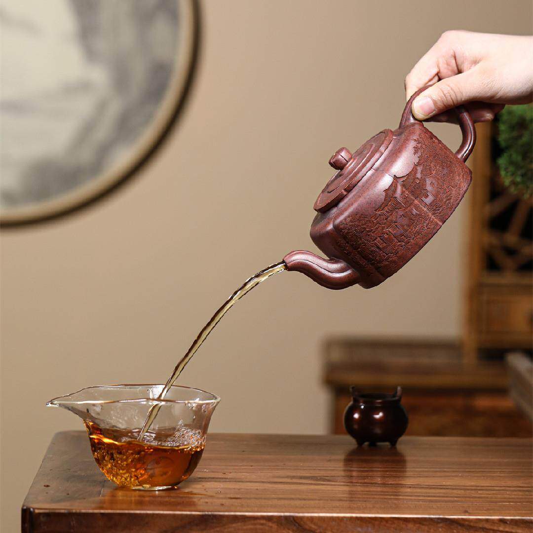 周盘原宜兴紫砂壶高温还壶紫烧GPF大容量砂茶茶具