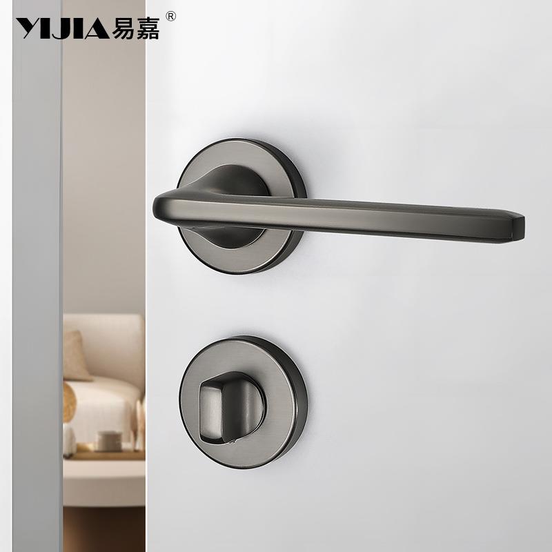 现代简约面VLK隐单卧形门锁隐藏把门手室内房间门室锁