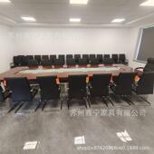 木实木皮会议桌长桌 包邮 包户安装 大型中入式 多胡人开会S 359桌桃