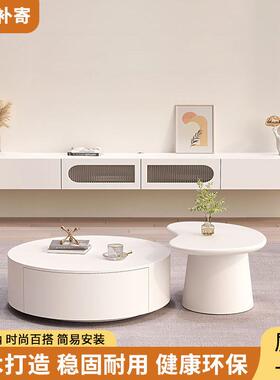 i8PQbAn6ir岩板电风简约视柜视圆形白色电柜小户型柜挂墙组合客厅