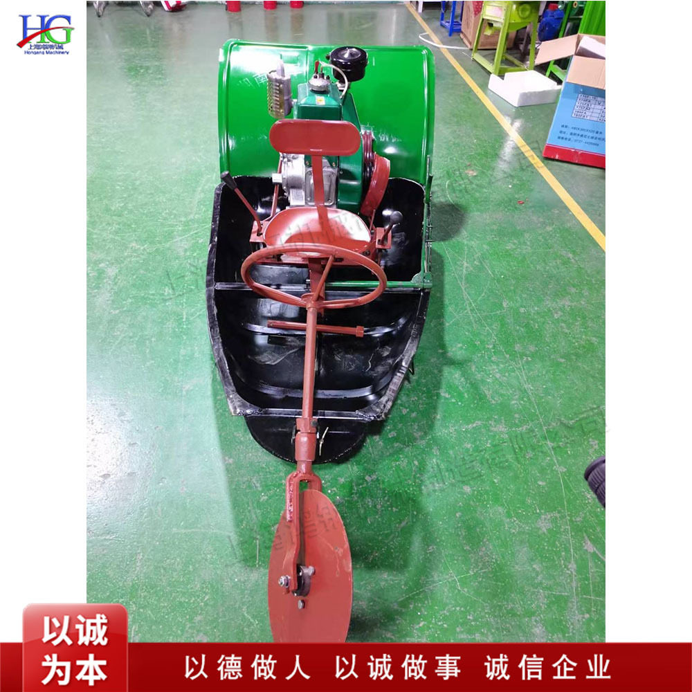 plowing boat水田打浆机乘座式机滚船水田旱地两用翻田机耕船