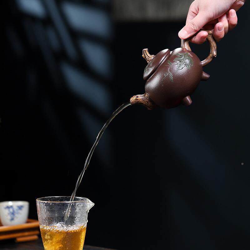 宜无品牌/款兴名家泥大工容量紫砂壶全手工国三足葫芦泡茶壶一绘