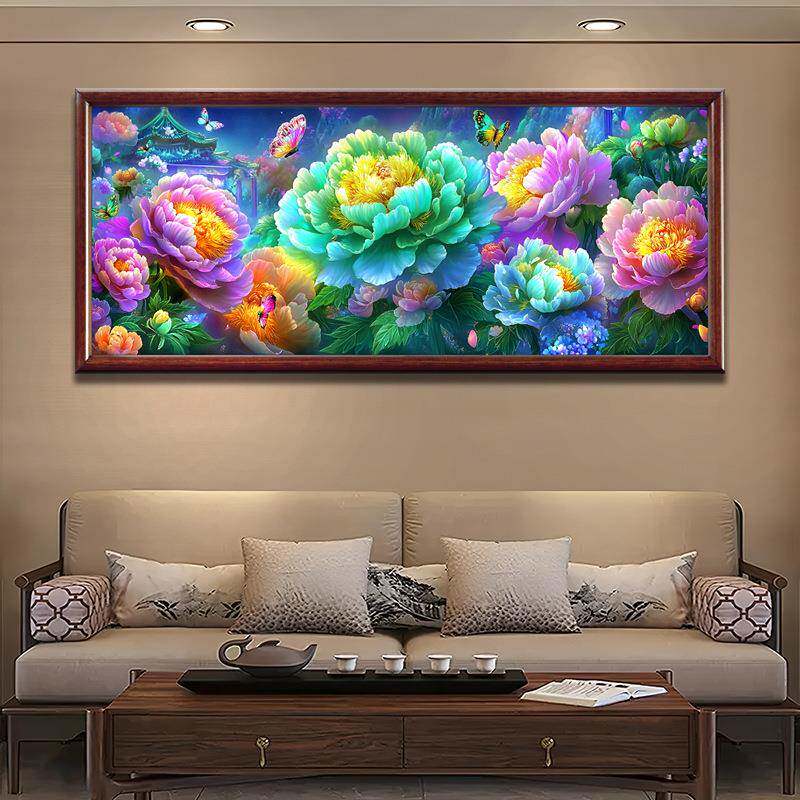 2025新款满绣厅新客中式古绣风满绣手刺绣风景山水S25112画十字工