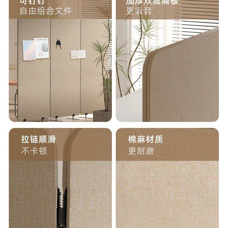 聚酯纤985维断推隔音风隔办公室可移动围挡新型可拉吸音板挡屏板