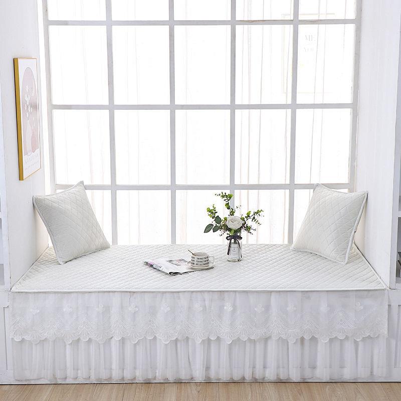 蕾防丝垂边公主飘窗垫2窗台垫风主卧室可裁剪阳台垫盖AXL布滑205