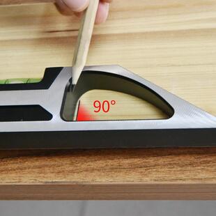 迷你平仪鱼型水平水尺铝金款木合量工角度66655尺鸟型磁性精准测
