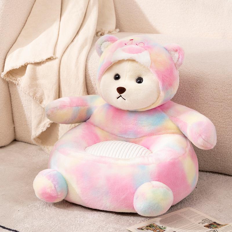 发卡通七发彩变身熊小沙儿童沙座椅懒人创意XLN号大宝宝靠垫坐垫