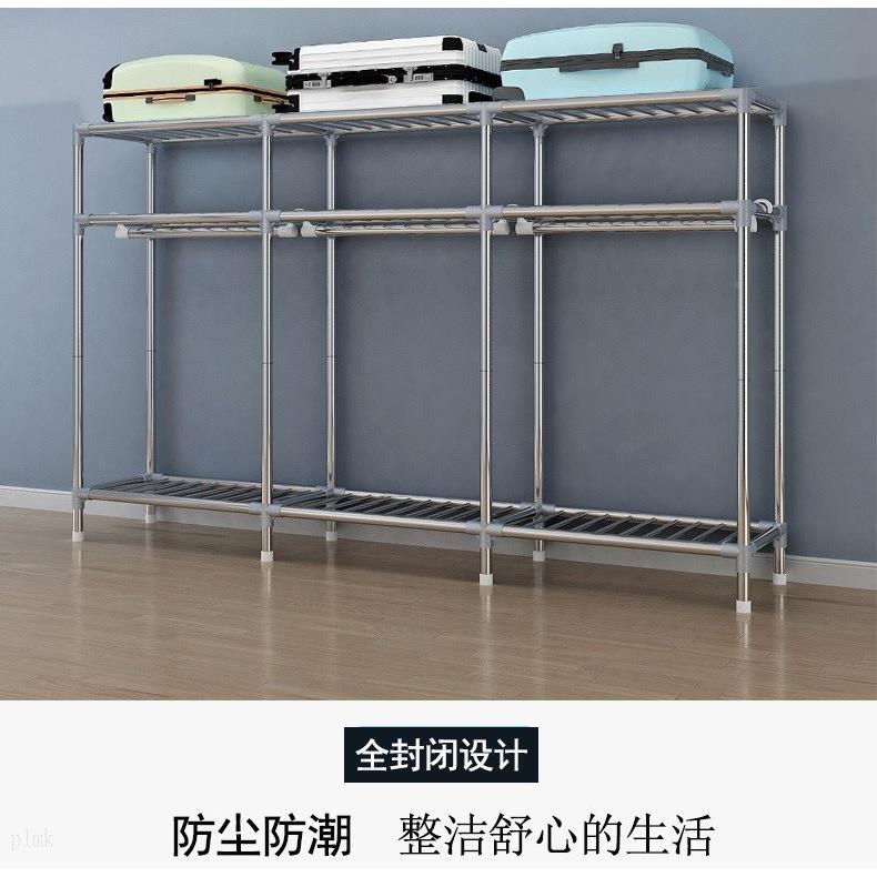 N5放被带子的柜不锈钢家钢用管加厚帘子布衣柜孩简易宿GQK女舍女