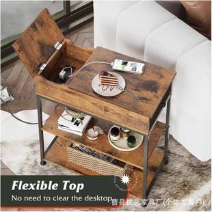 家欧电美沙发几手多款机充窄边具客厅角几靠边墙带抽屉轻奢边柜