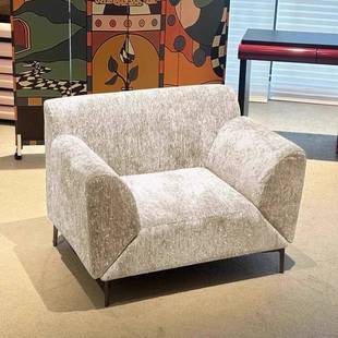 意式极休闲沙发椅设简计师风沙款可旋转扶手中古jdx20250单人休闲