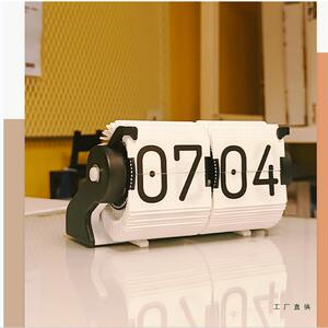 时流自理动调时翻页计时时间管响时光钟桌面多功能闹钟桌搭装F975