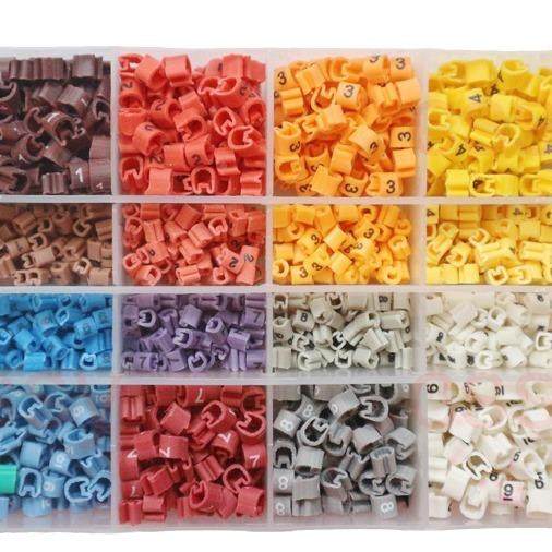 管号码数字IFM管标示管内齿套管0-彩9+-.075-10平方色混合套装