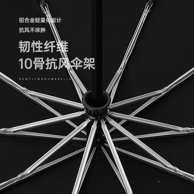 超大手柄雨GGB木伞自动折叠伞全晴雨遮阳创意广告伞商务可o印lgo