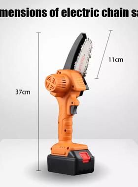2提1V锂电动链锯四六寸可选寸家用小型65085手持手锂电锯电锯伐木