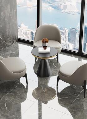 轻洽奢单人沙椅发楼JTM处谈桌售椅组合现代商务休闲接待会客谈判