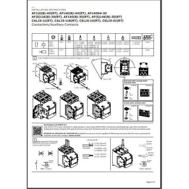 ABB交直流触AF305B-30-22RT-212铁路接IVS专用A器F305B-30-2RT-11