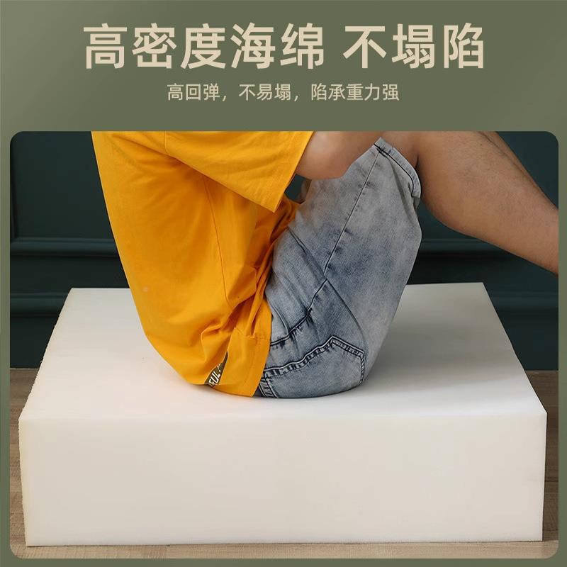 懒KKR办人床叠床垫公室垫学生午休床垫加厚打地铺榻榻折米浅咖色