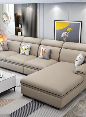 款沙发现代科简约厅布艺大17168小户型寓组合猫客公爪技布