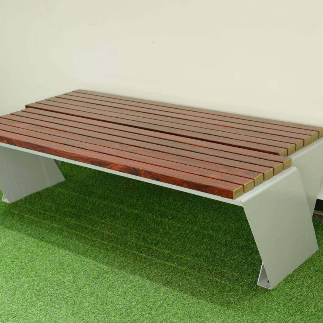 户外碳纤维腐公园长凳玻璃钢WAL公园椅不锈钢坐凳防休闲V型平板椅