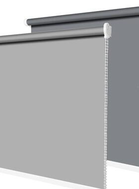 窗帘免打孔安装帘室遮卷光房间客厅遮阳房卷卧GVU拉式一整厨套厂