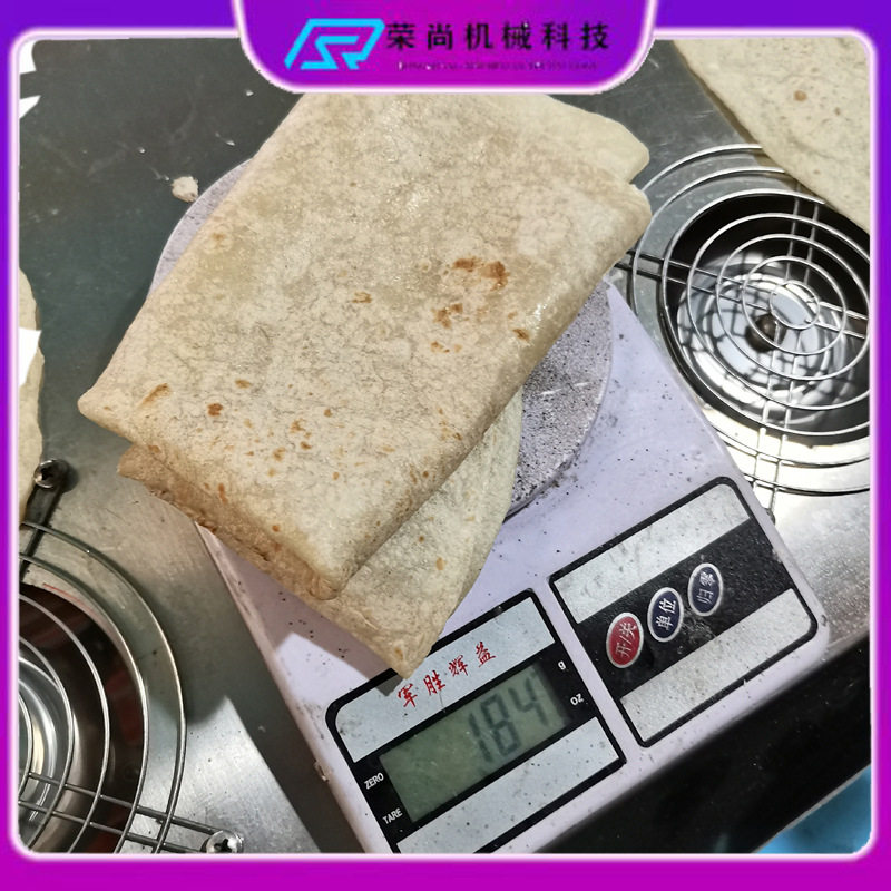 全自动烙馍机筋饼机 带烤花烙馍机设备 单饼机薄饼机