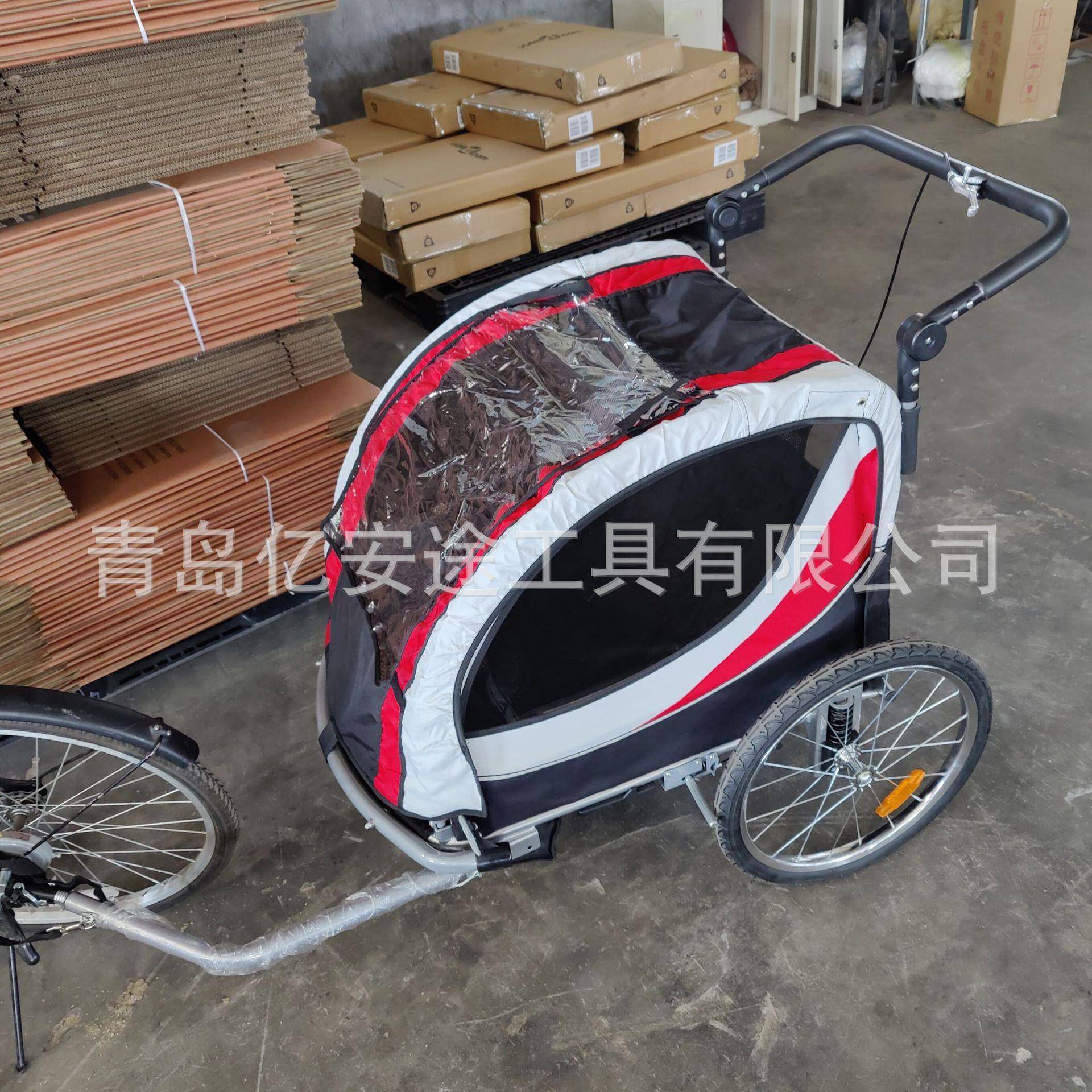 宠拖物户外骑行亲子拖车车自行车后挂拖车儿童遛娃可拆卸推车