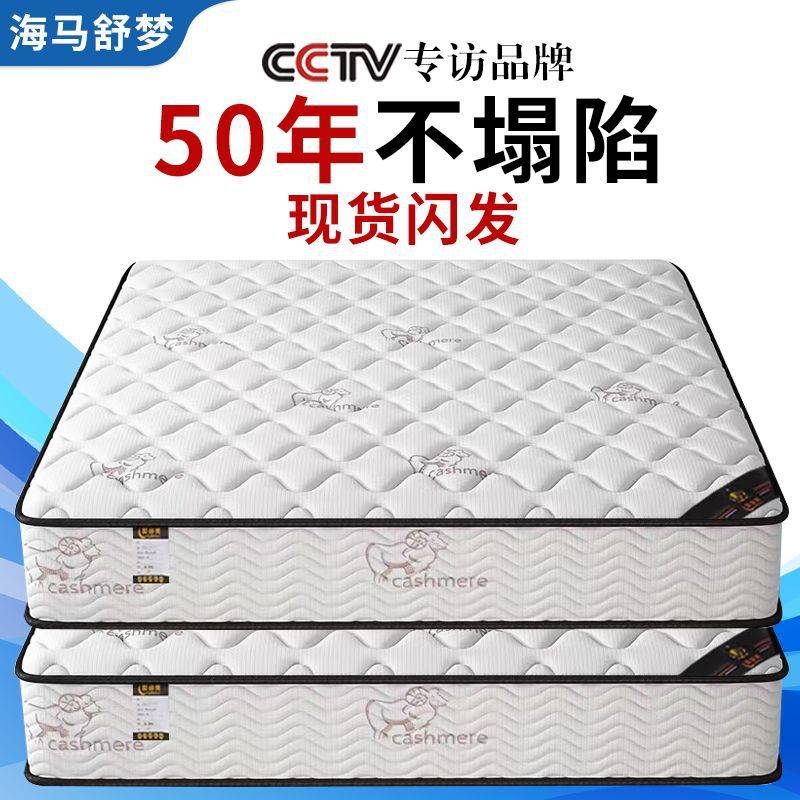 2025新款家具席梦思床垫子经济型20CM厚家用弹簧乳胶椰棕软硬两用