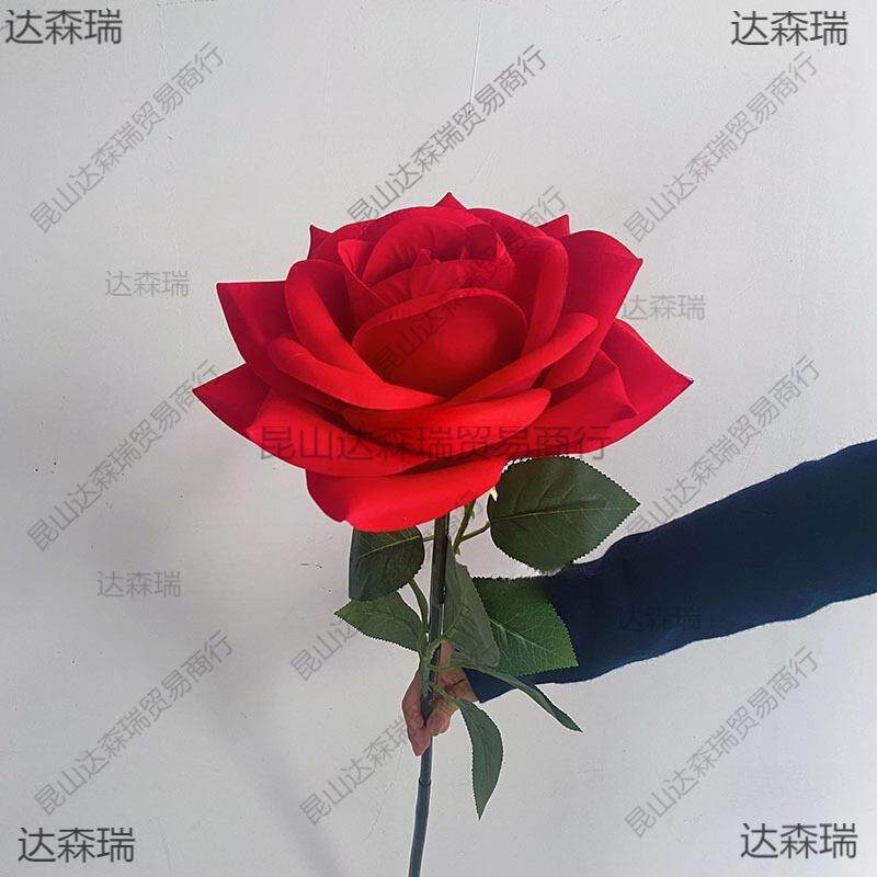 一支巨大玫瑰仿花束巨一大号巨红玫无品牌/瑰真花假花超大型号单
