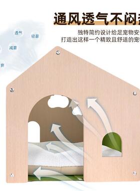 狗窝安户全感四季31576狗子屋猫宠物狗狗实木房室窝内外通防雨防