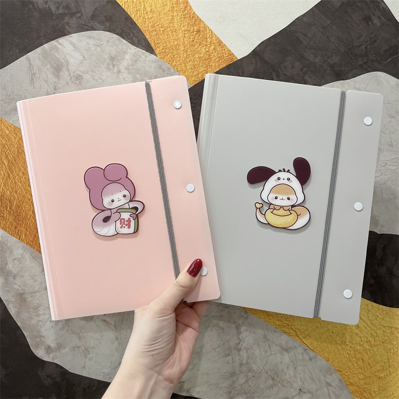 蛇宝宝孕妈产检报告单收纳册小本a4a5绑带折叠档案册高颜值资料册