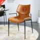 狮头椅极简意式 设计师家用餐厅椅高级感轻奢接待洽谈椅子靠背凳子