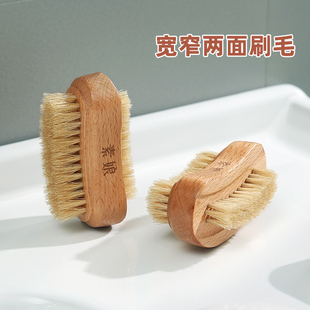 素娘 猪鬃毛指甲刷清理指甲污垢 洗指甲缝洗手小刷子美甲清洁神器