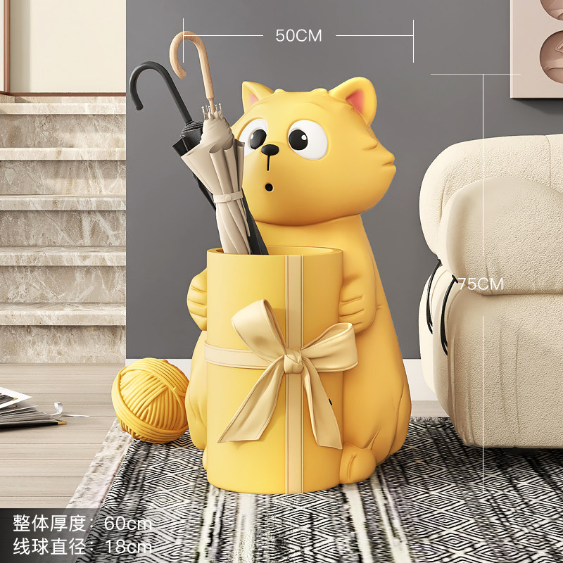 猫咪客厅落地摆件家居饰品大型轻奢收纳盒电视柜装饰乔迁开业礼物