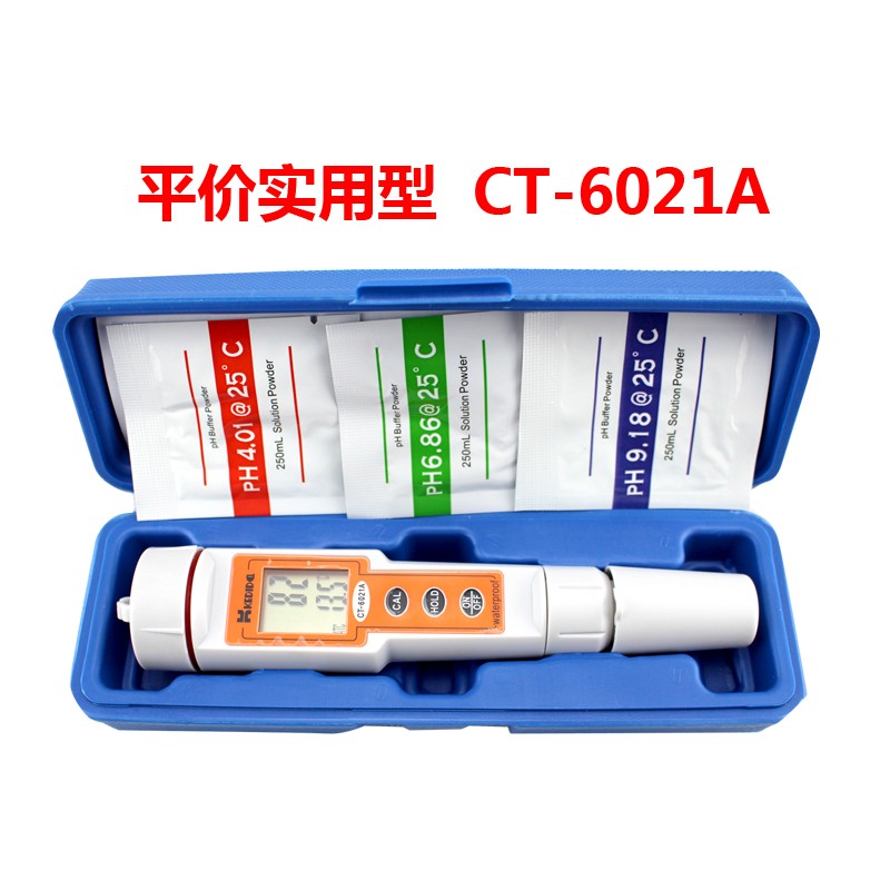 高精度酸度计PH计便捷式测试笔CT6021/3实验室笔式酸碱水族测试仪