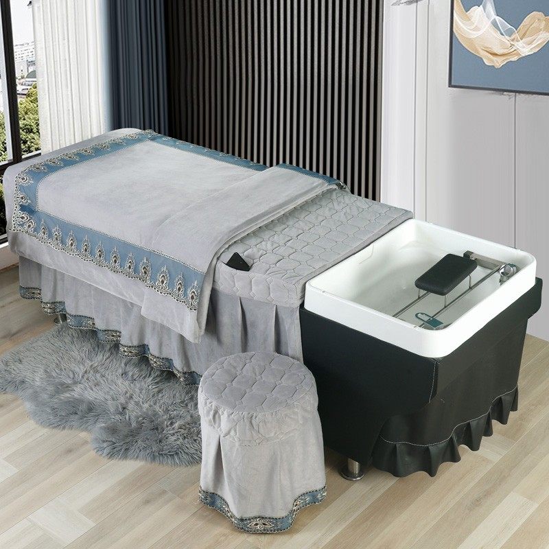 快速发货高档f泰式洗头床罩四件套加绒 简约养发馆美发店头疗床罩,床上用品,床罩,淘宝优惠券,粉丝福利购,淘宝优惠卷