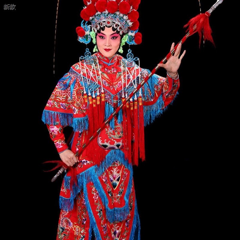 现货速发改良靠 戏曲大靠软靠武旦服装戏曲演出服京剧服装扈三娘