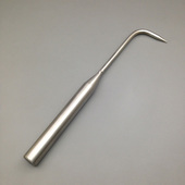 不锈钢实心焊接柄单爪根勾 盆景松土勾子除草勾拔草器园艺工具