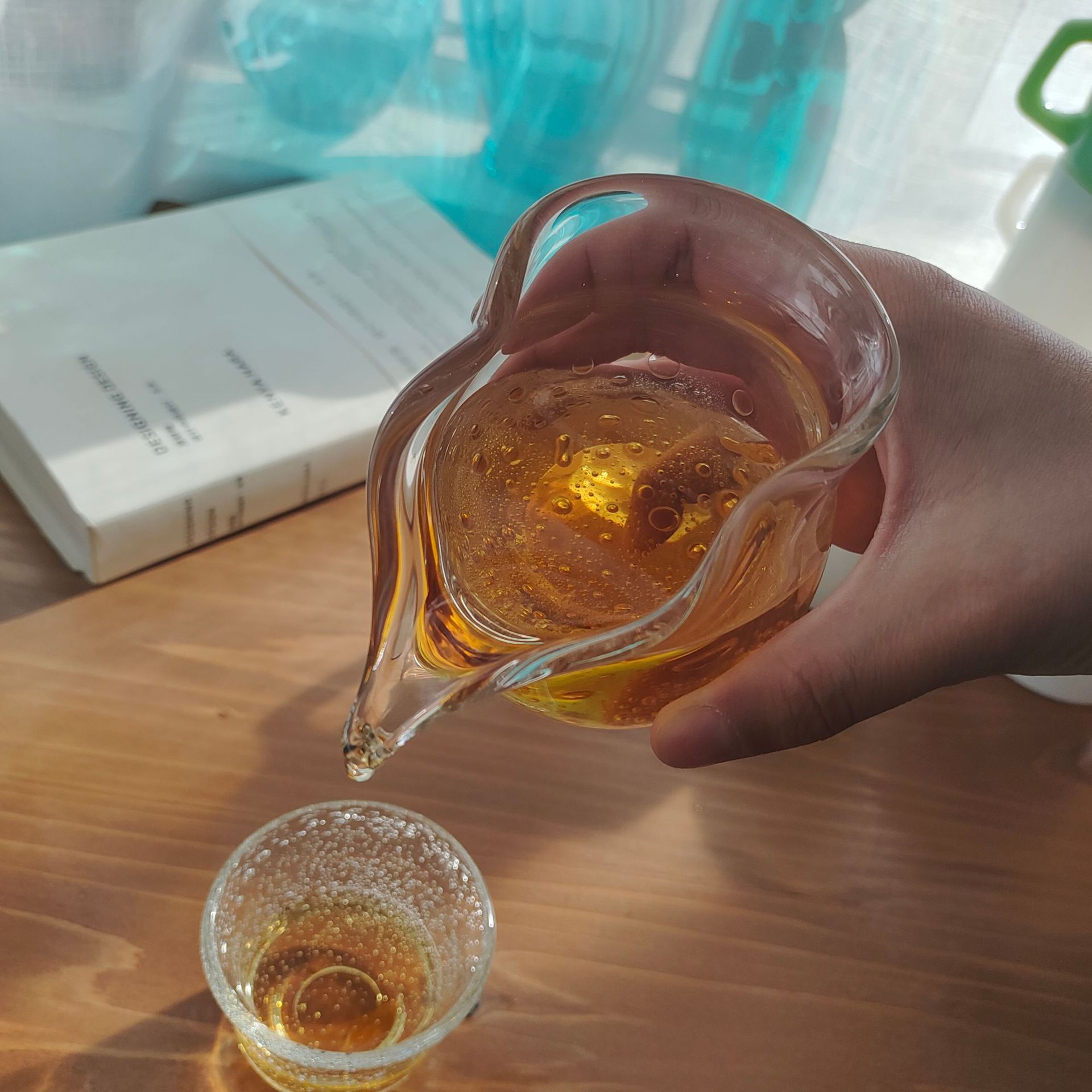 水晶玻璃公道杯加厚耐热