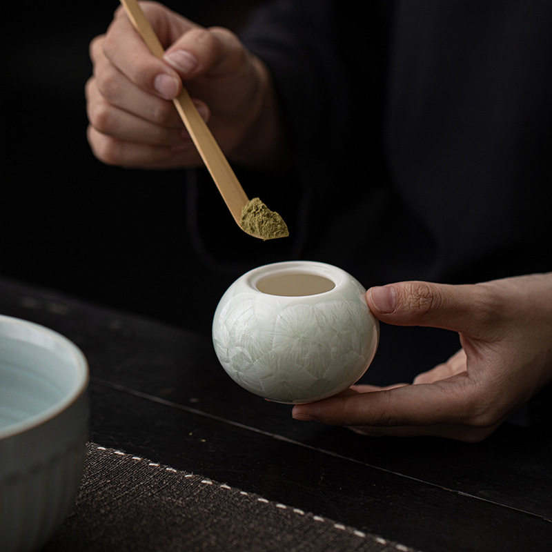 结晶釉天地茶叶罐陶瓷窑