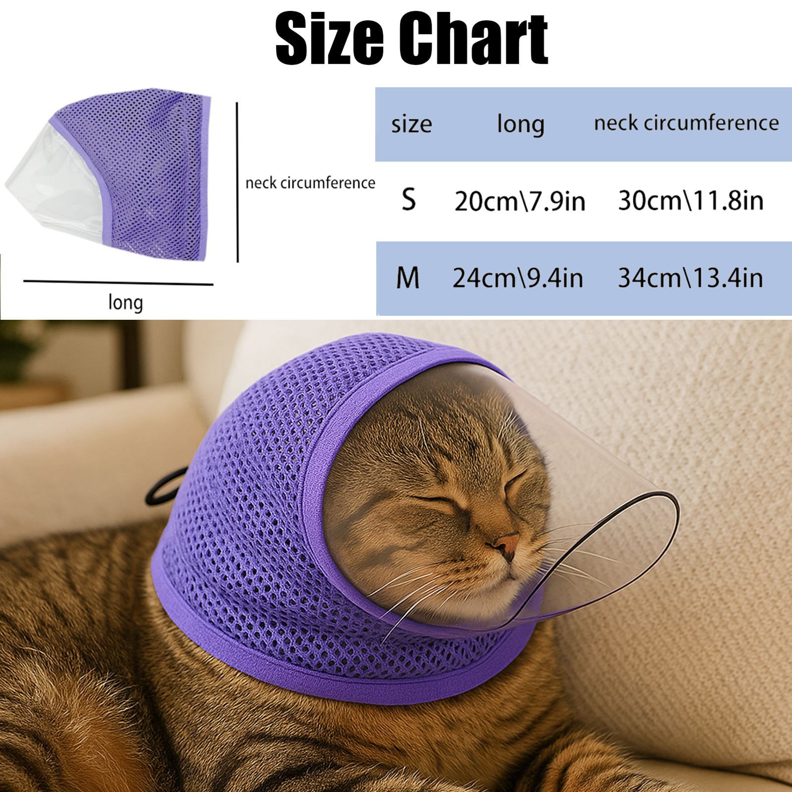 新品不挡视野猫面罩防抓