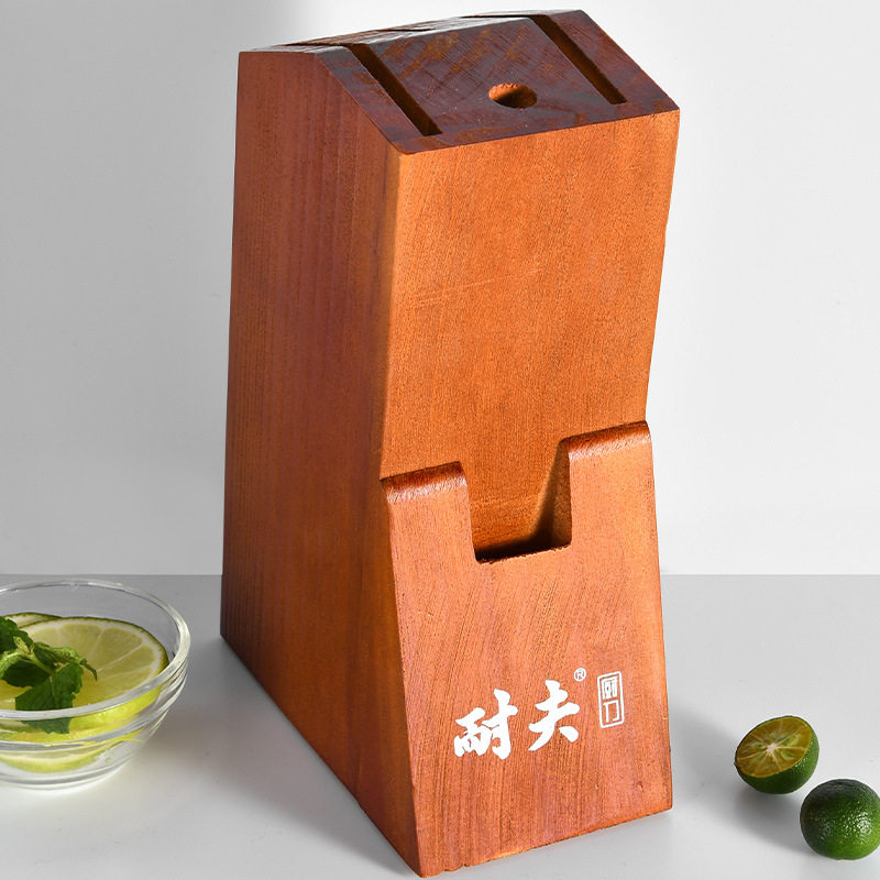 瑞泰胡桃木刀架多刀位松