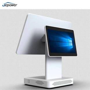 捷27宝Windows双屏机收银机15m一.6寸单可带58m打印触摸体机
