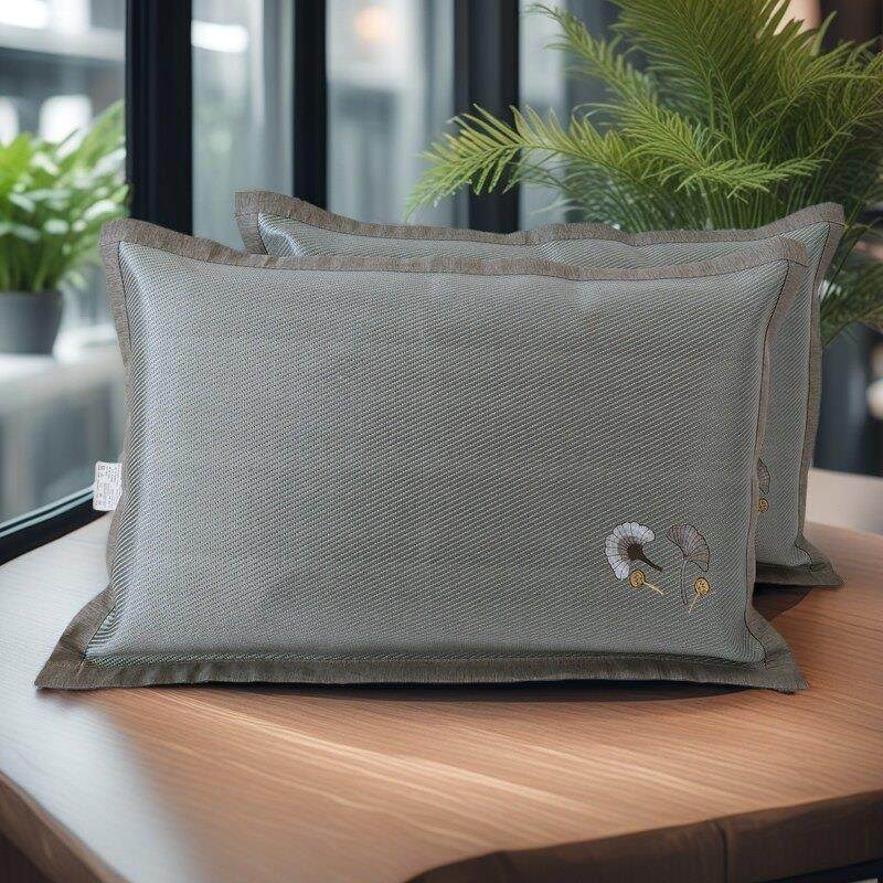 夏季凉席冰藤枕套一对装单人枕芯套冰丝枕头套夏天枕席学生40X60,床上用品,枕套,淘宝优惠券,粉丝福利购,淘宝优惠卷