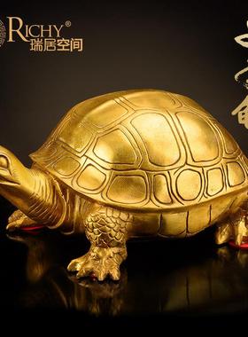 铜乌龟摆件黄铜千年龟百寿龟龙龟长辈生日贺寿礼品铜龟工艺礼品摆