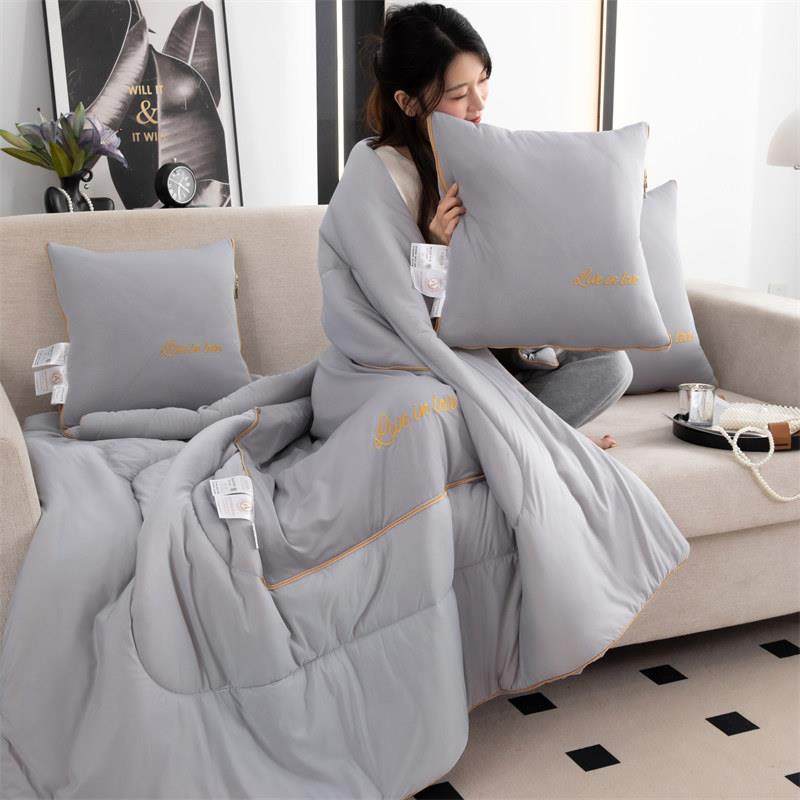 A类凉感丝 抱枕被子两用毯子二合一车用高档午睡枕头被夏凉空调被,居家布艺,抱枕被,淘宝优惠券,粉丝福利购,淘宝优惠卷