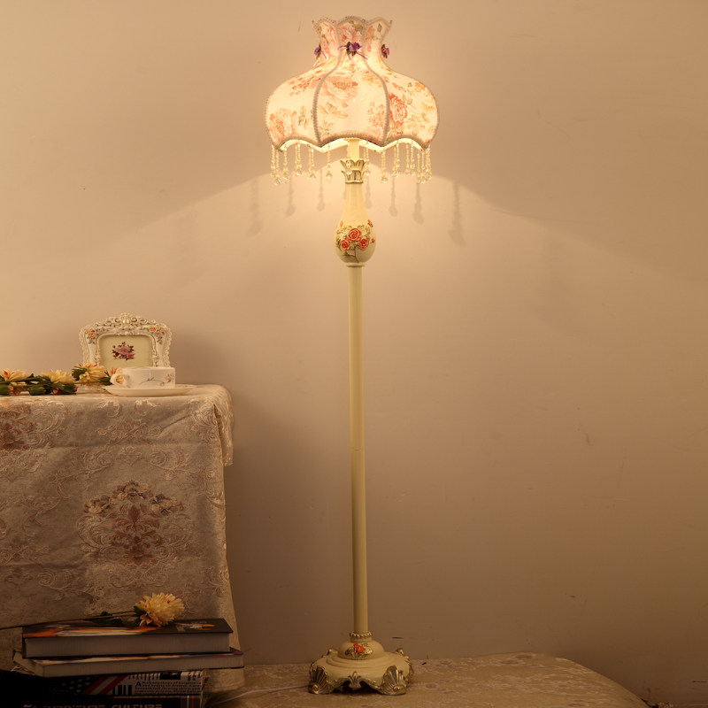落地灯欧式客厅卧室床头灯美式茶几暖光温馨浪漫复古立式落地台灯,家装灯饰光源,装饰落地灯,淘宝优惠券,粉丝福利购,淘宝优惠卷
